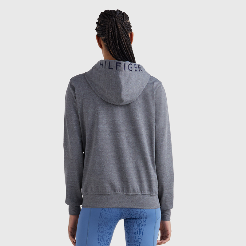 Tommy Hilfiger Women's Horse Graphic Sport Hoodie - Grey Melange-3